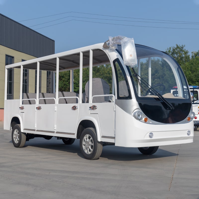 鐵殼半封閉四排觀光車(chē)